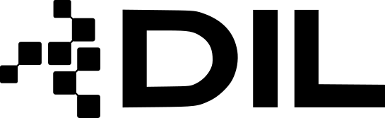 Logo des Deutschen Institutes für Lebensmitteltechnik (DIL) in schwarz.