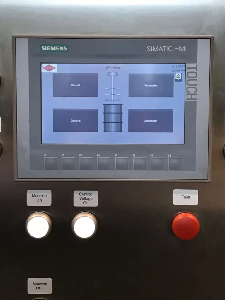 Siemens Simatic HMI Bedienfeld mit Tasten und Bildschirm